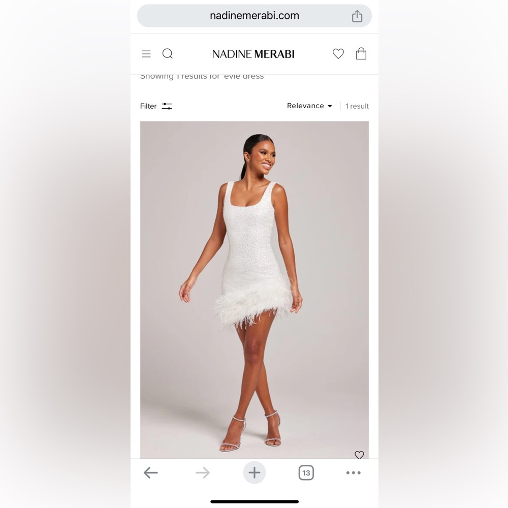 Nadine merabi dress xs NWT